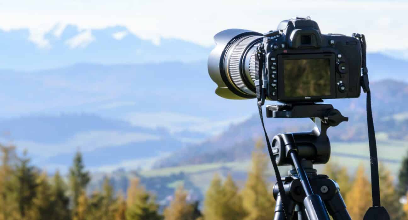 camera on a tripod - innovations in digital photography